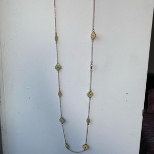 Long chain with pastel flower detail